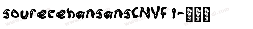 sourecehansansCNVF l字体转换